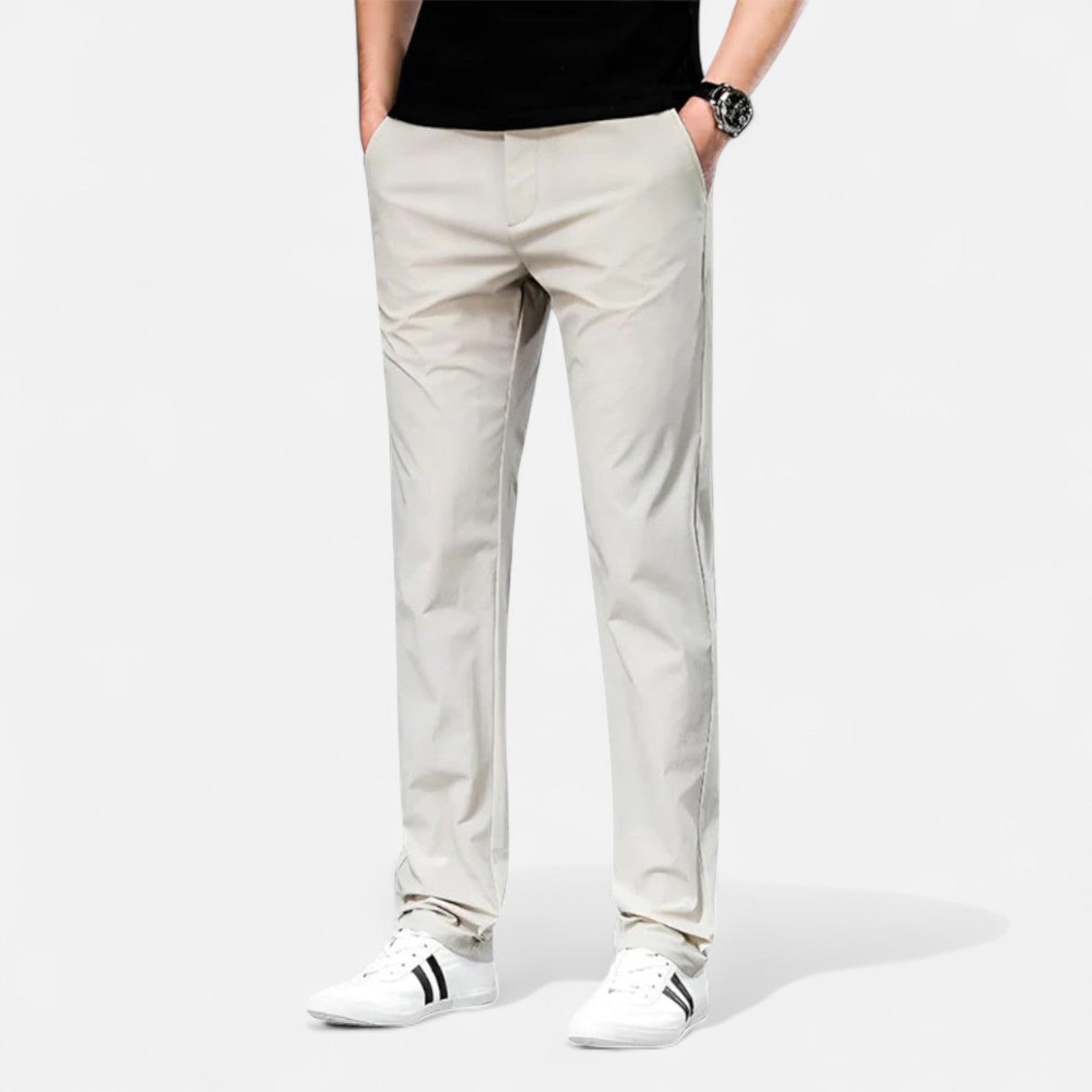 Valmoirmode | Men's Premium 100% Linen Trousers – Effortless Summer Elegance