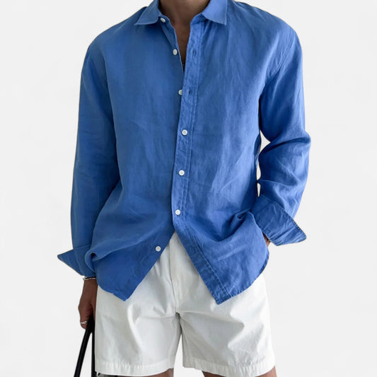 Valmoirmode | Men's Premium 100% Linen Shirt – Effortless Summer Elegance