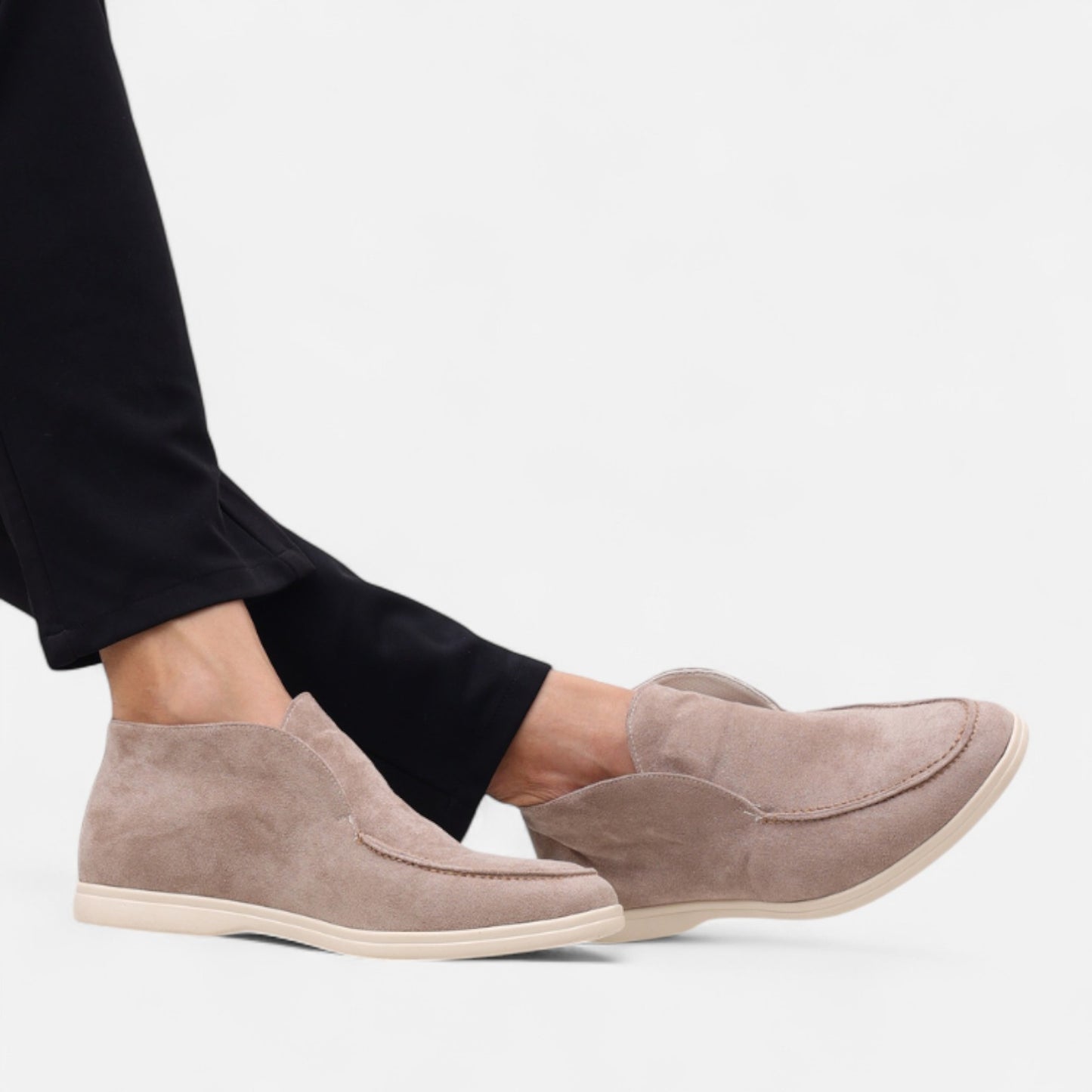 Valmoirmode | Old Money High Suede Loafers – Timeless Luxury, Effortless Style