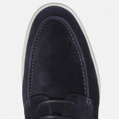 Valmoirmode | Men’s Suede Lace-Up Moccasins – Smart Casual Elegance