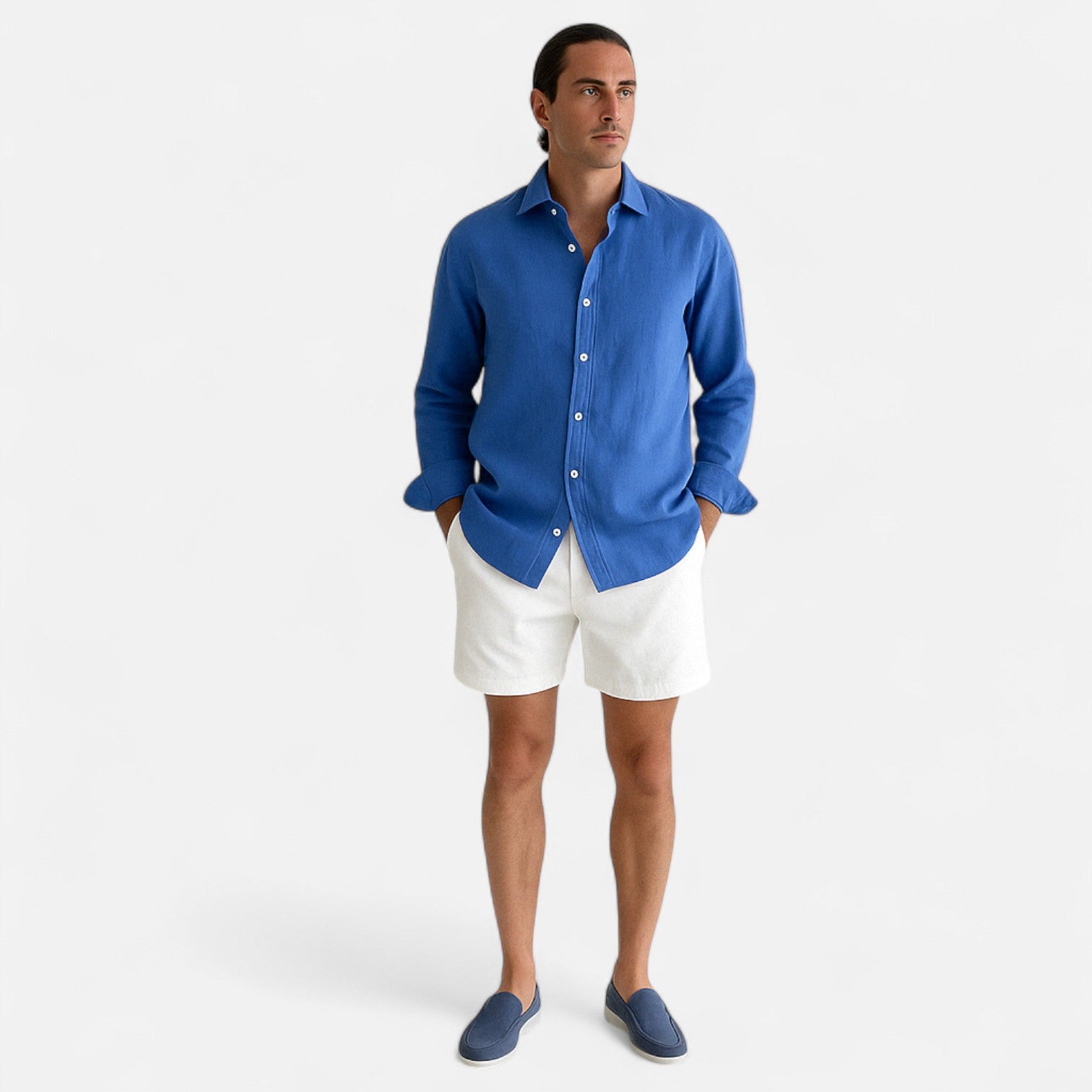 Valmoirmode | Men's Premium 100% Linen Shirt – Effortless Summer Elegance