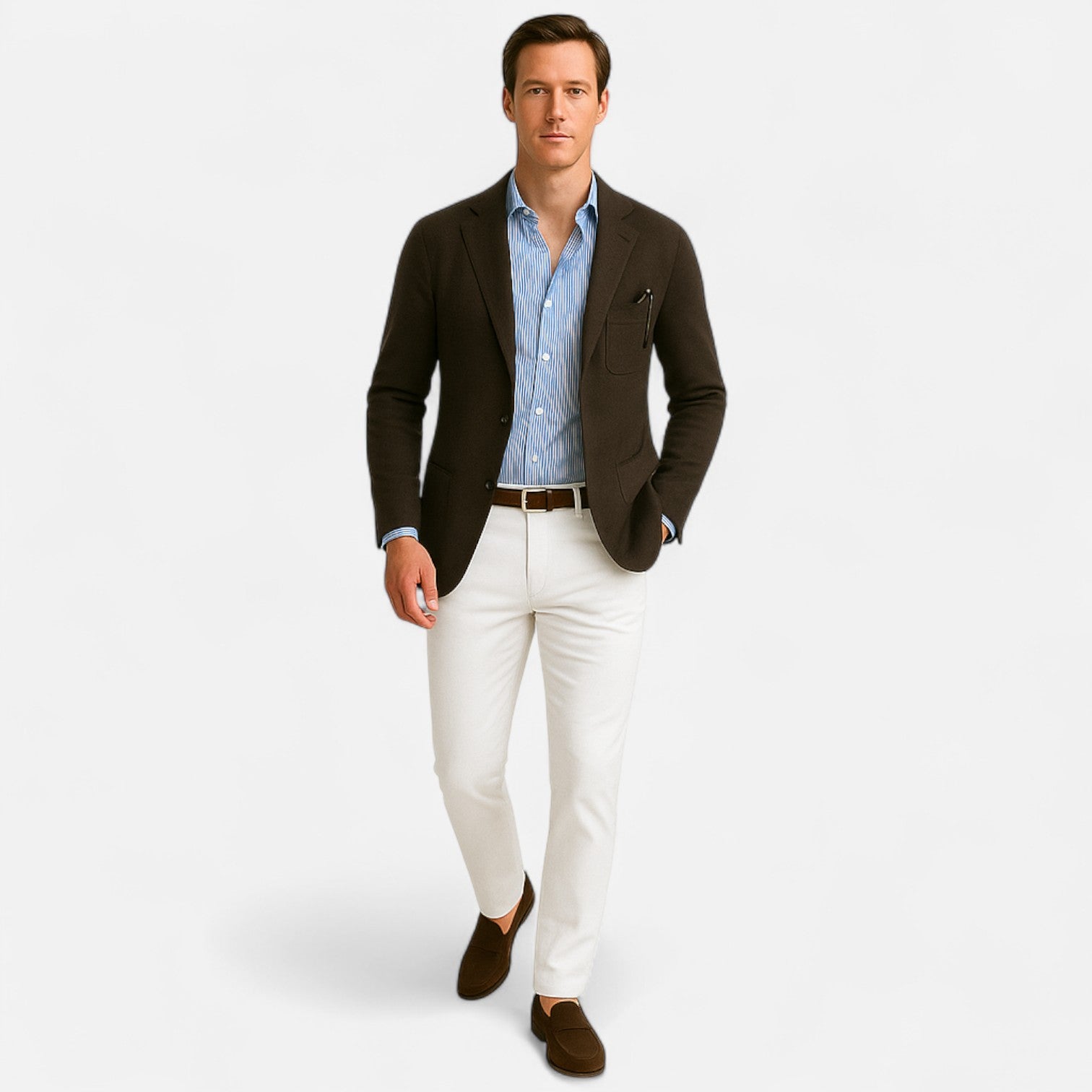 Valmoirmode | Men’s Old Money Blazer – Lapel Collar, Timeless Tailoring