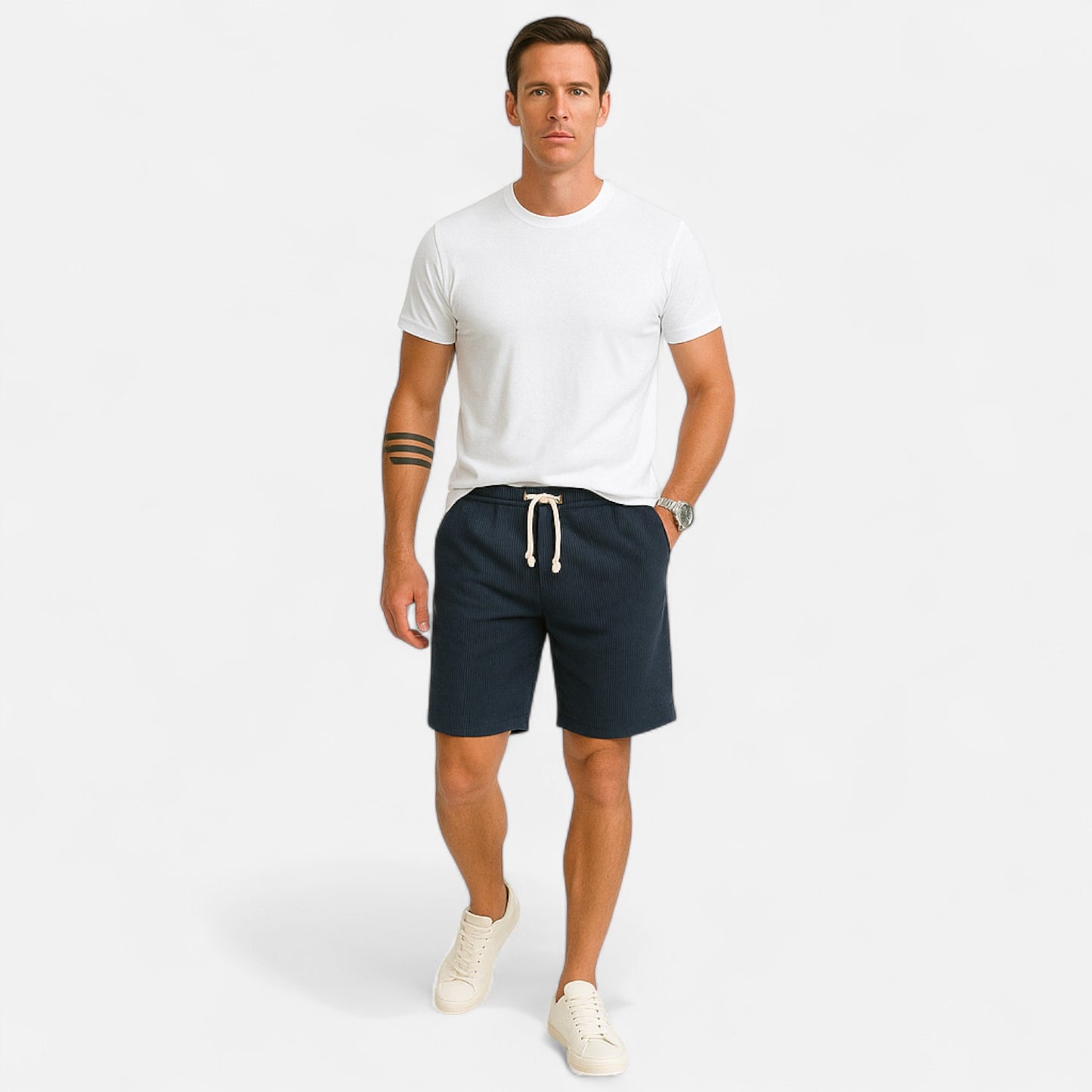 Valmoirmode | Men’s Corduroy Relaxed Shorts – Soft, Casual Fit