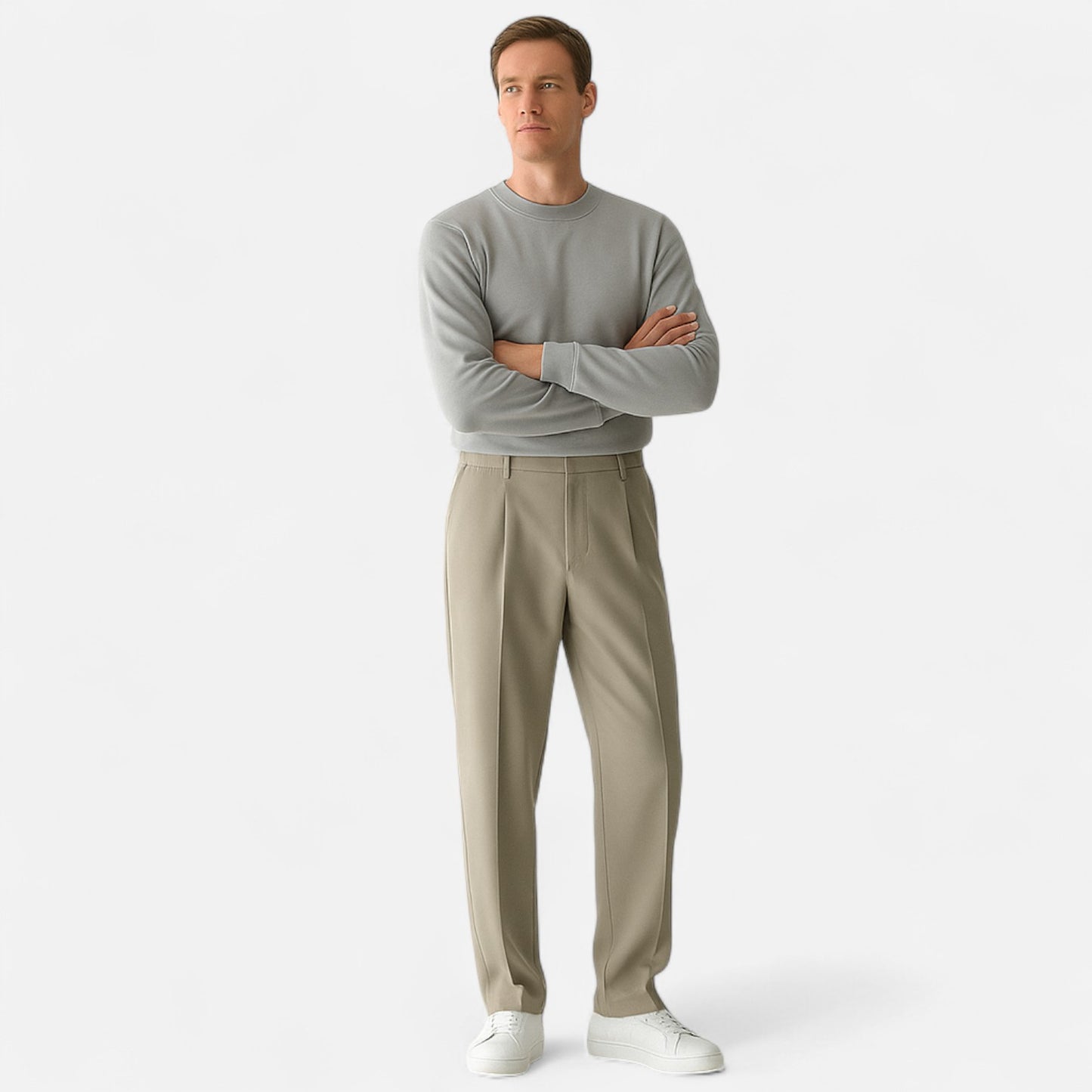 Valmoirmode | Men’s Draped Formal Trousers – Relaxed Tailored Fit
