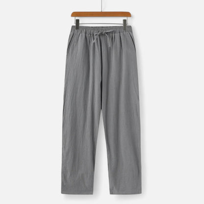 Valmoirmode | Men’s Premium 100% Linen Trousers – Effortless Summer Elegance