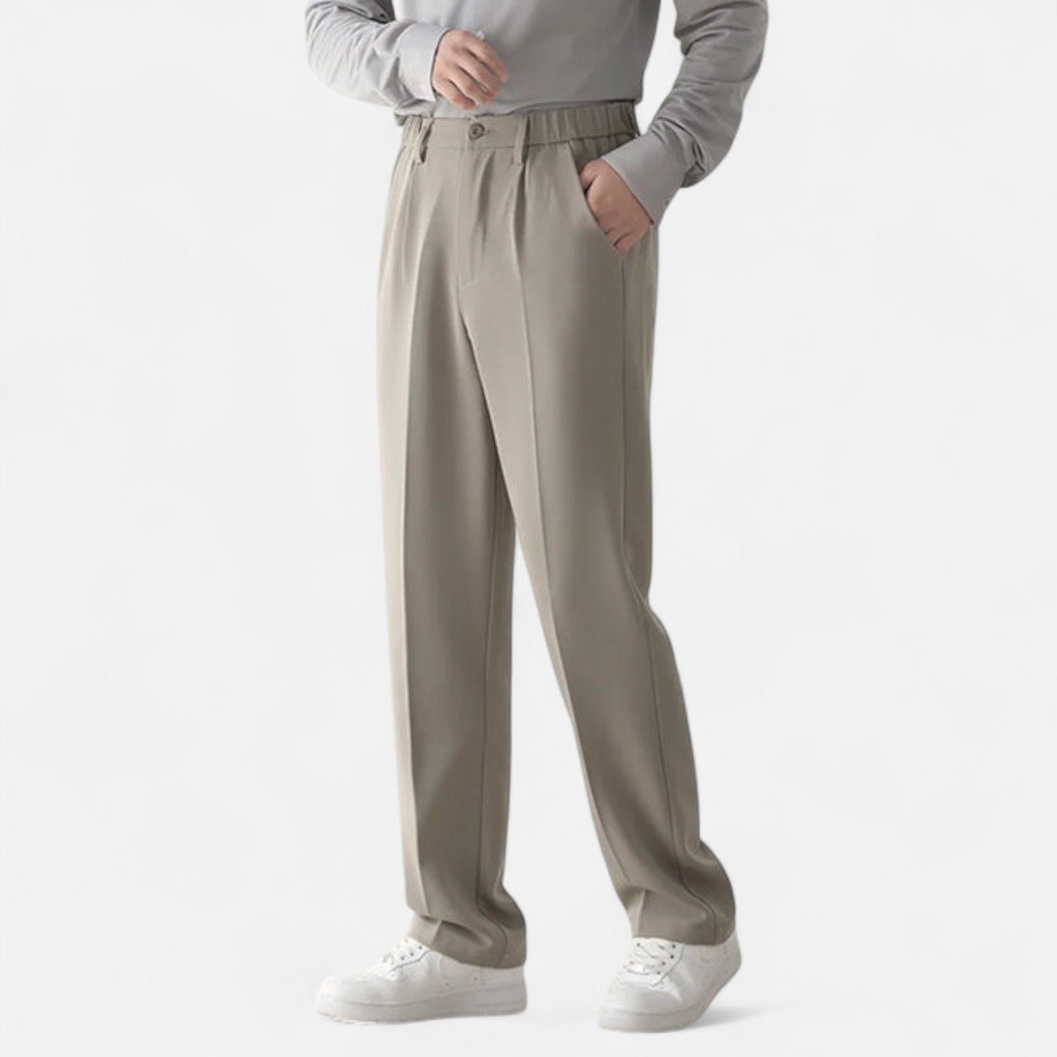 Valmoirmode | Men’s Draped Formal Trousers – Relaxed Tailored Fit