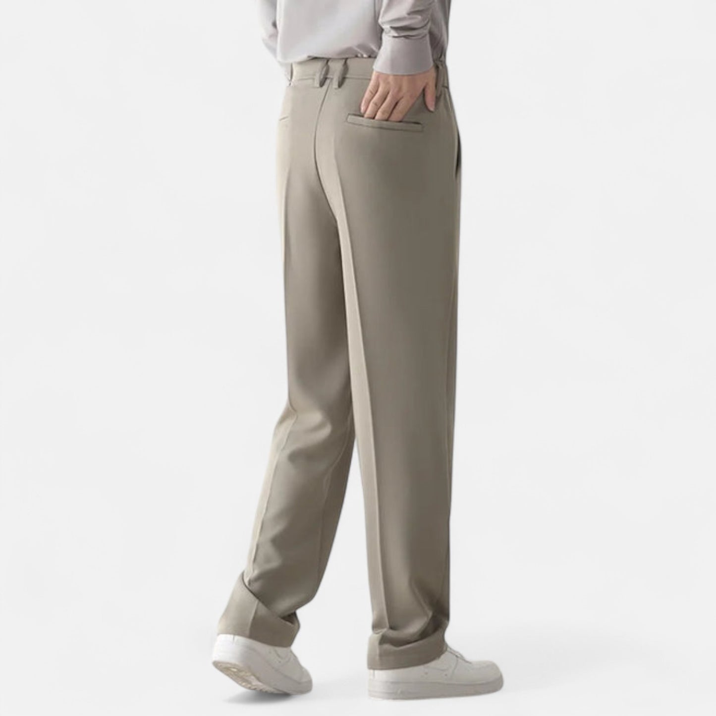 Valmoirmode | Men’s Draped Formal Trousers – Relaxed Tailored Fit