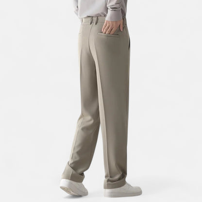 Valmoirmode | Men’s Draped Formal Trousers – Relaxed Tailored Fit