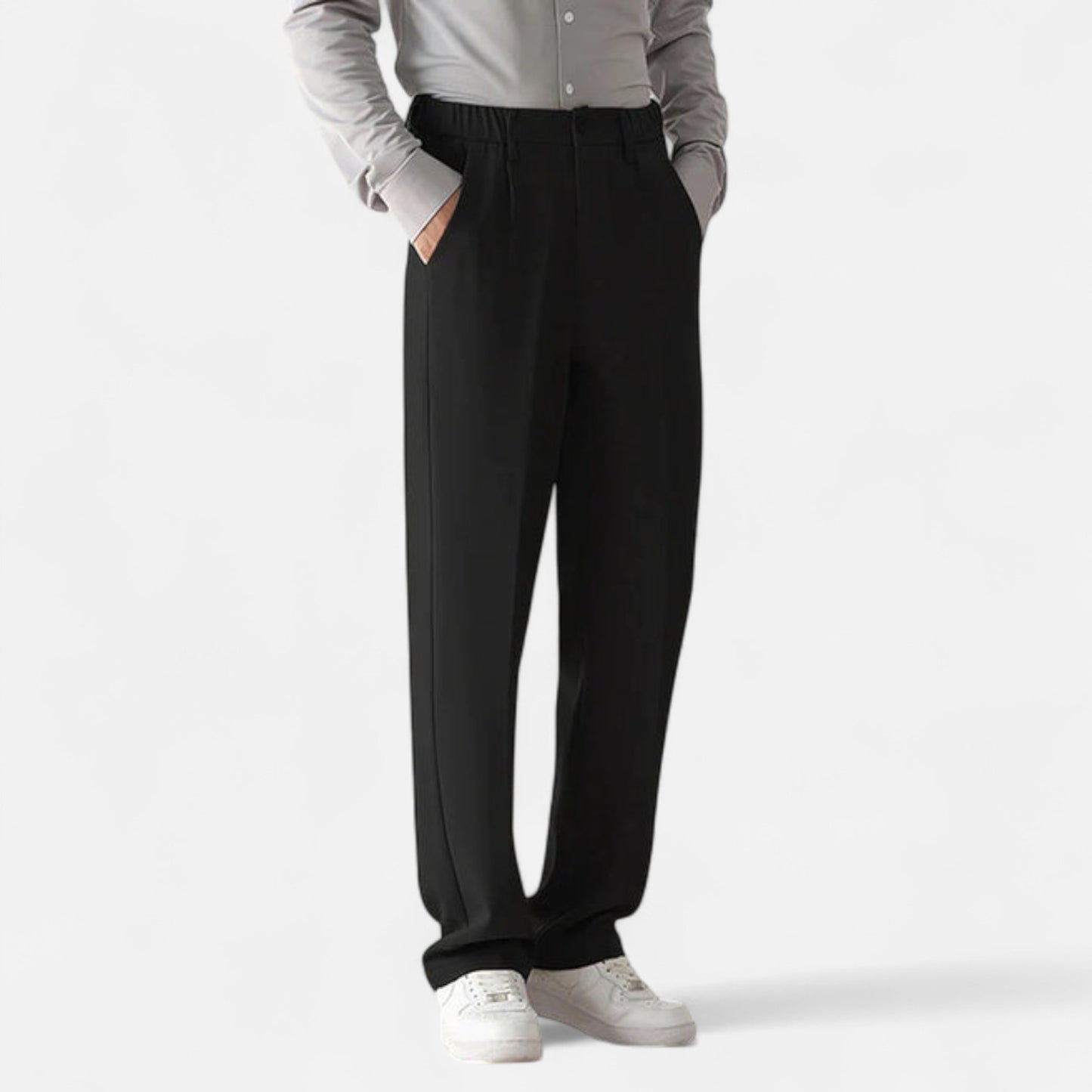 Valmoirmode | Men’s Draped Formal Trousers – Relaxed Tailored Fit