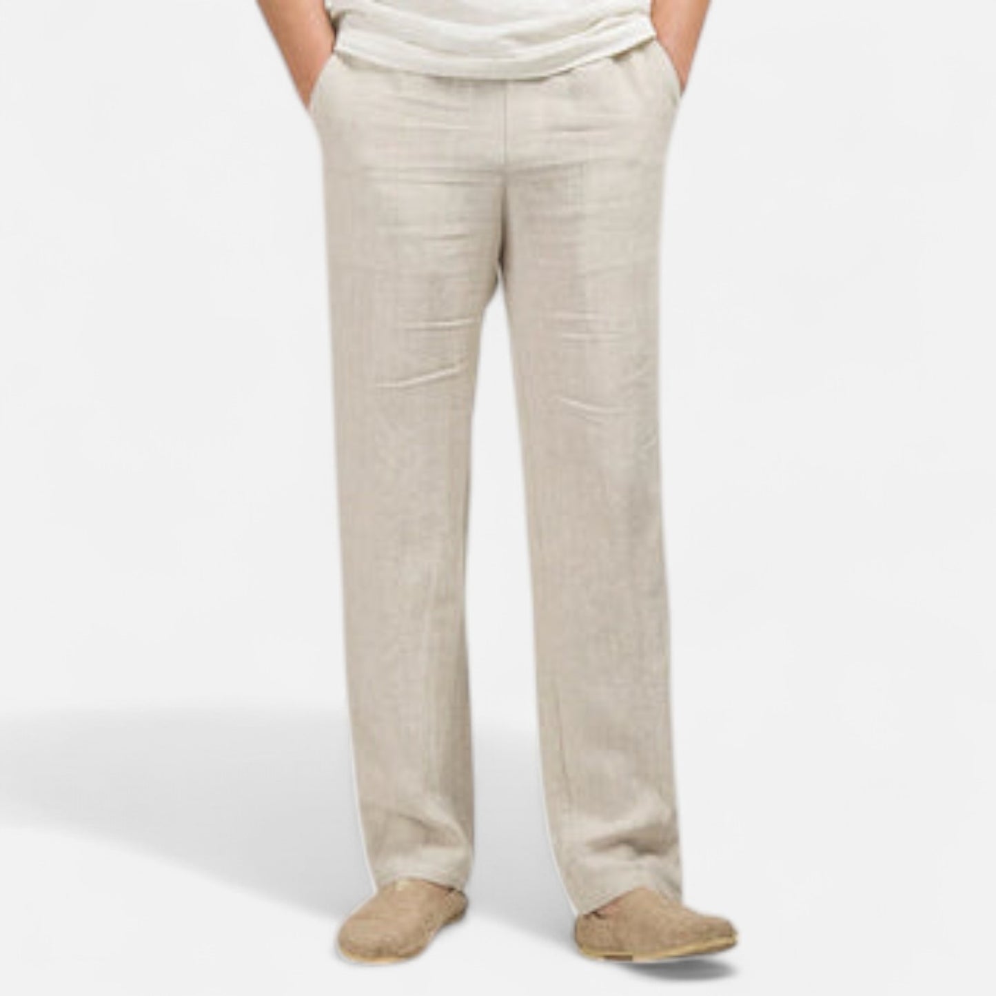 Valmoirmode | Men’s Premium 100% Linen Trousers – Effortless Summer Elegance