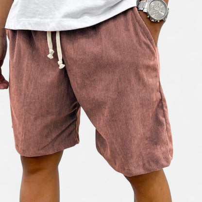 Valmoirmode | Men’s Corduroy Relaxed Shorts – Soft, Casual Fit