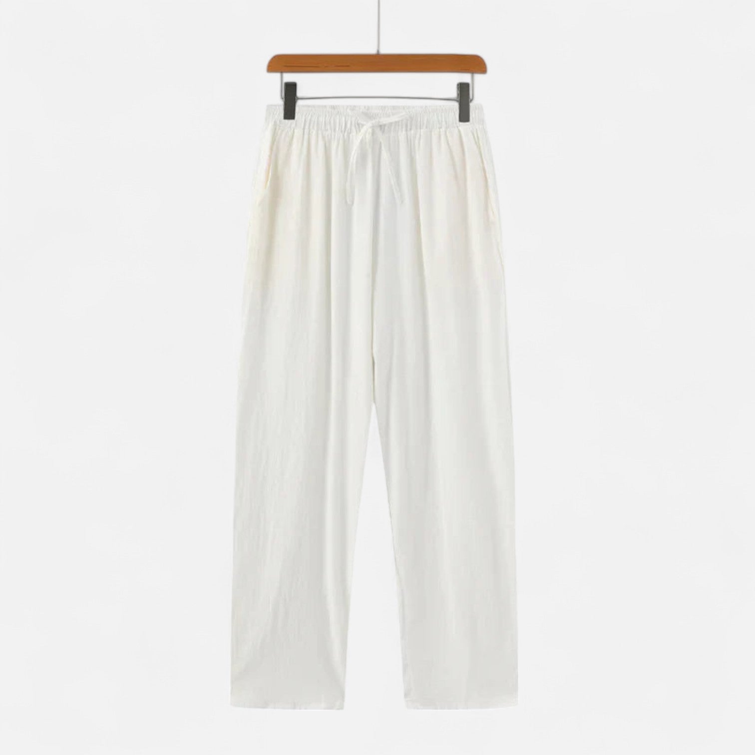 Valmoirmode | Men’s Premium 100% Linen Trousers – Effortless Summer Elegance