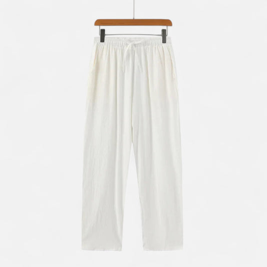 Valmoirmode | Men’s Premium 100% Linen Trousers – Effortless Summer Elegance