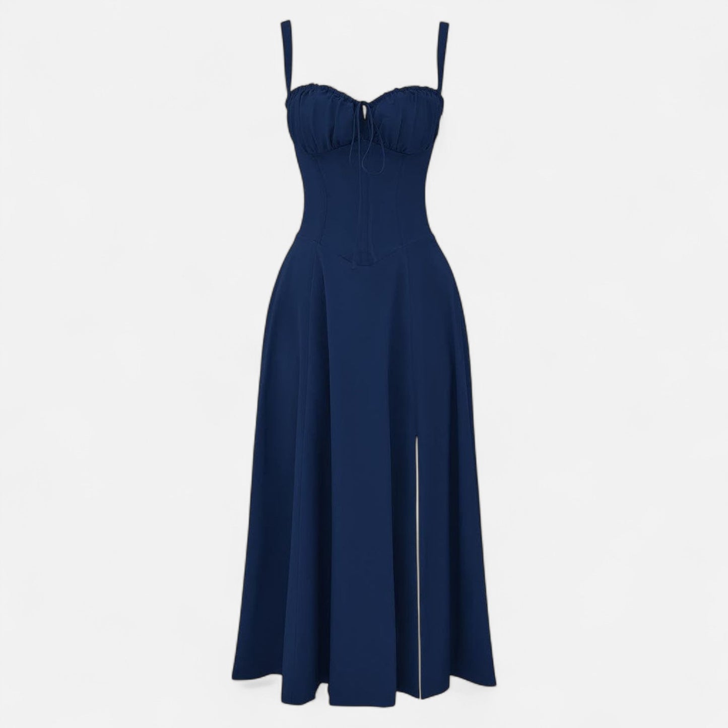 Valmoirmode | Kiana Floral Corset Midi Dress – Elegant Summer