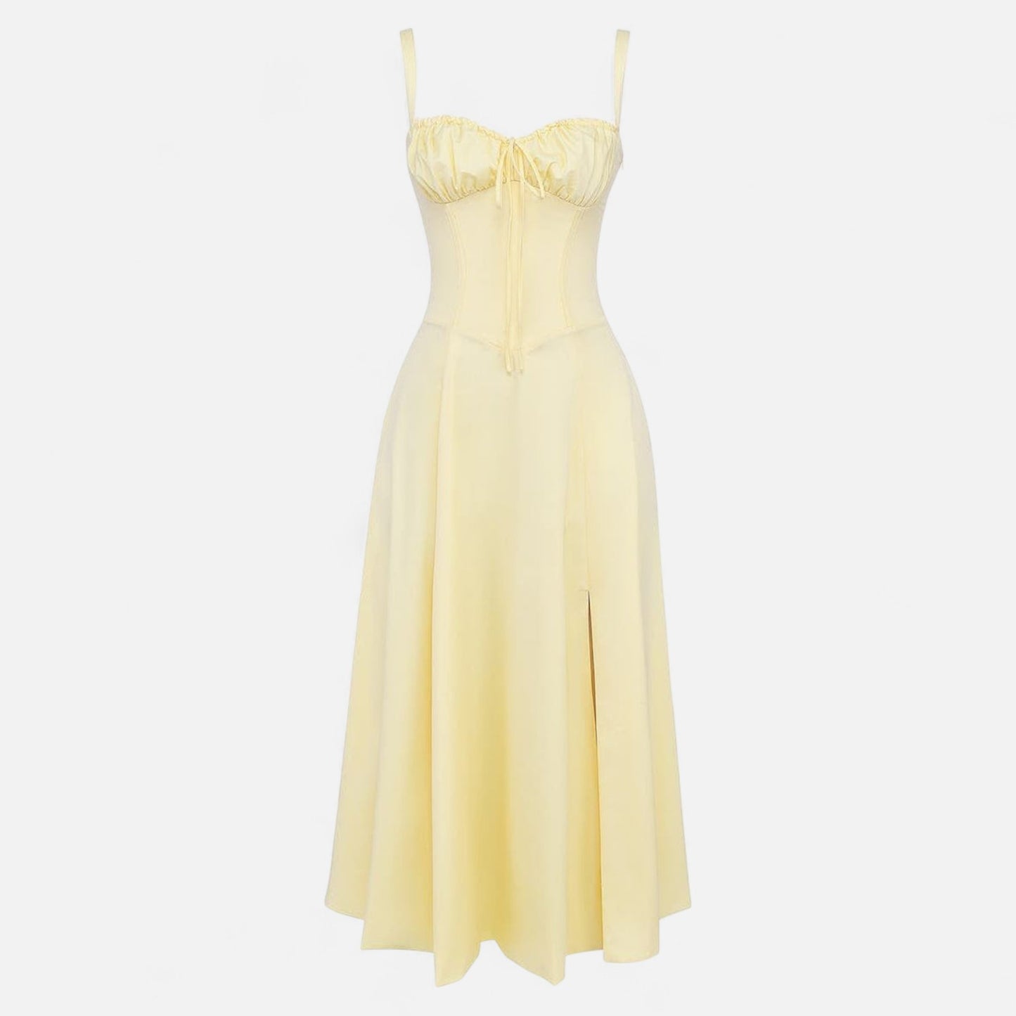 Valmoirmode | Kiana Floral Corset Midi Dress – Elegant Summer