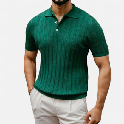 Valmoirmode | Men’s Premium Knitted Polo Golf Shirt – Performance Meets Style