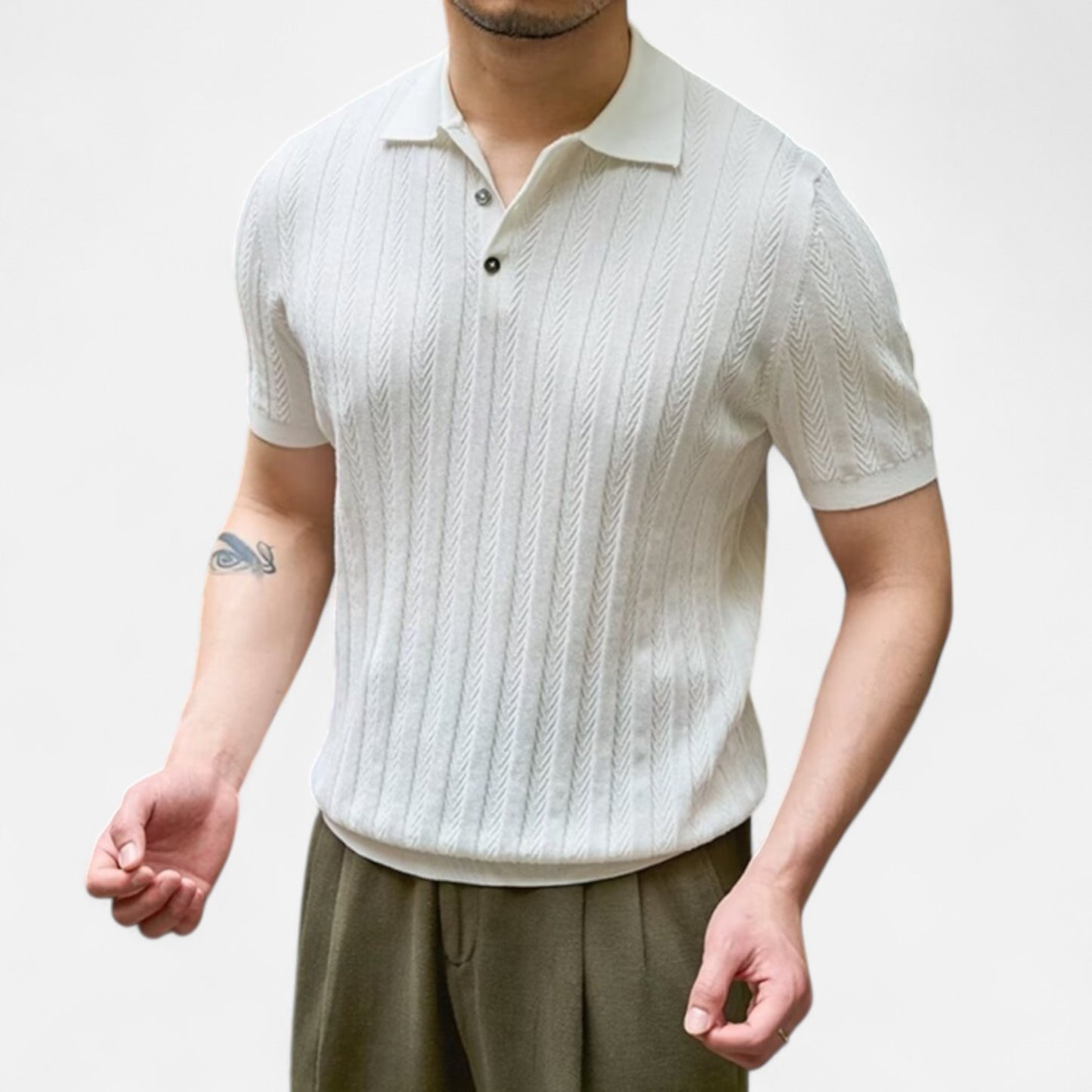 Valmoirmode | Men’s Premium Knitted Polo Golf Shirt – Performance Meets Style